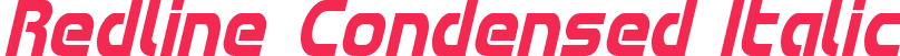 Redline Condensed Italic